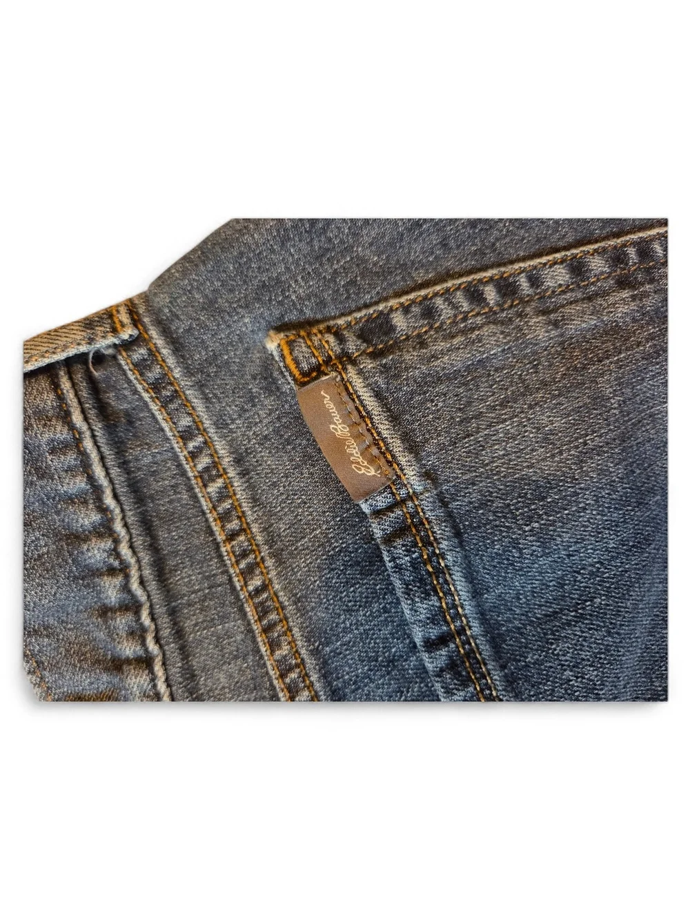 Eddie Bauer Womens Boyfriend Relaxed Distressed Jeans Size 10 Dark Wash - Picture 7 of 14
